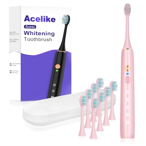 Electric Toothbrush - 30000-45000 VPM 8 Brush Heads IPX7