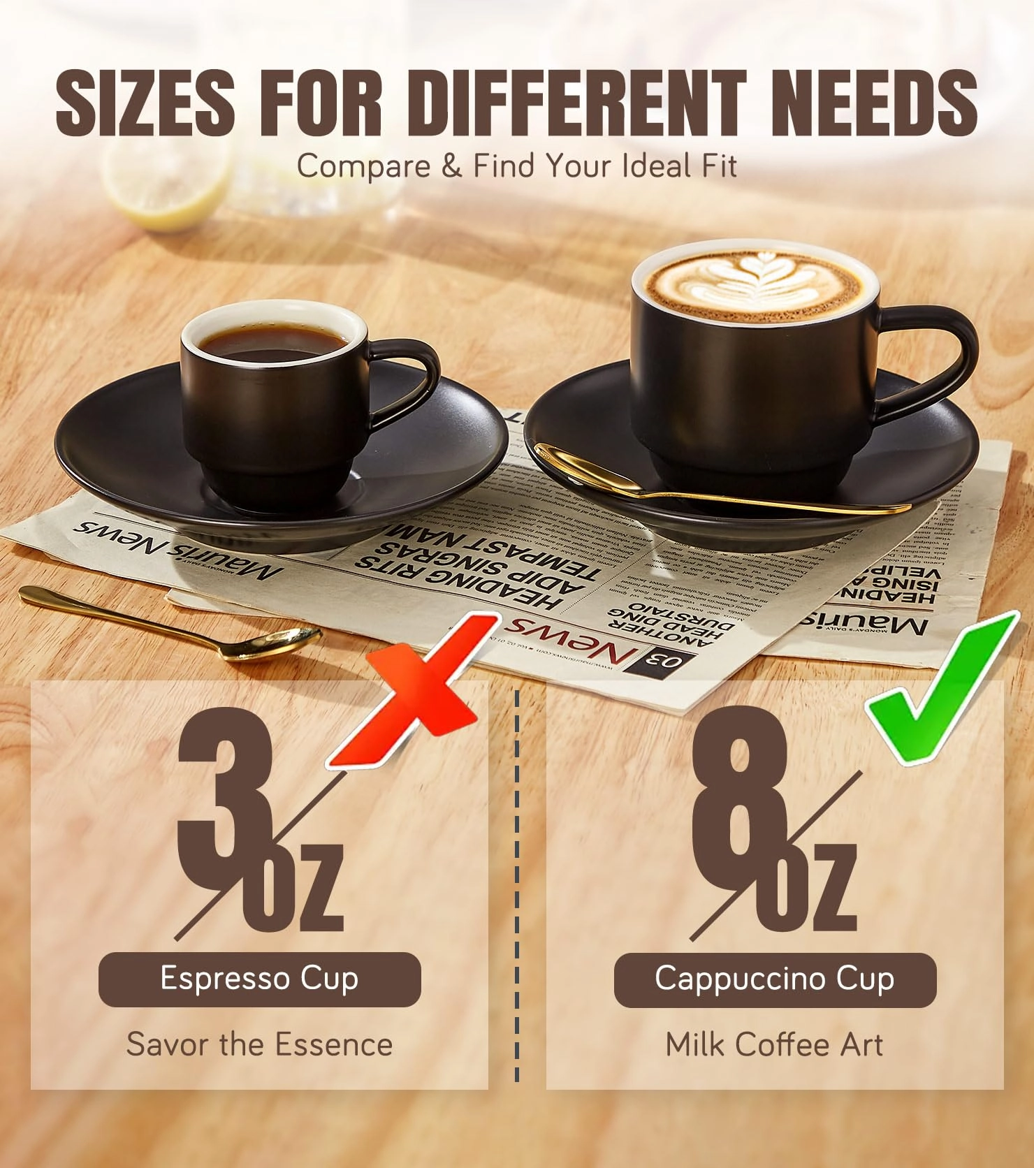 Cappuccino Cups - 4 pcs - Wedding