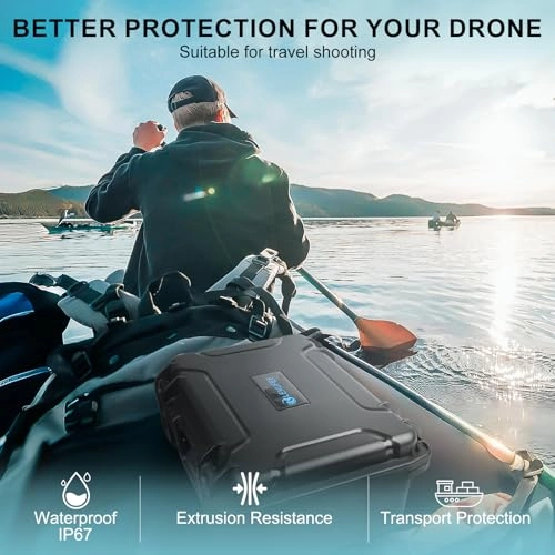 Waterproof Hard Case - 38 x 15.5 x 30.5 cm; 2.2 kg Compatible with DJI Mavic 3 Pro/DJI Mavic 3 Classic/DJI Mavic 3 Drone/Combo/DJI RC2/DJI RC/RC N1/RC N2 Remote and Accessories(Case Only)