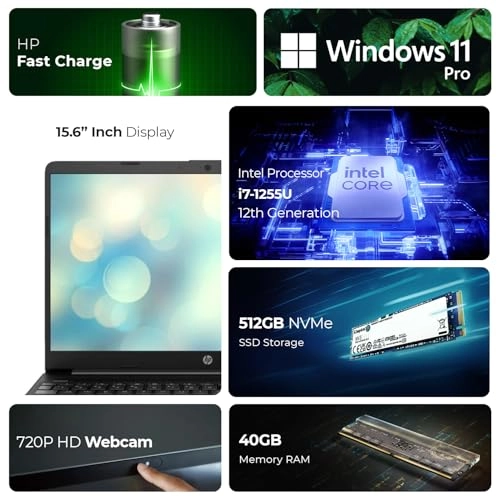 15s-fq5035ny - 15.6'' Core i7-1255U 40GB DDR4 512GB SSD Bundle