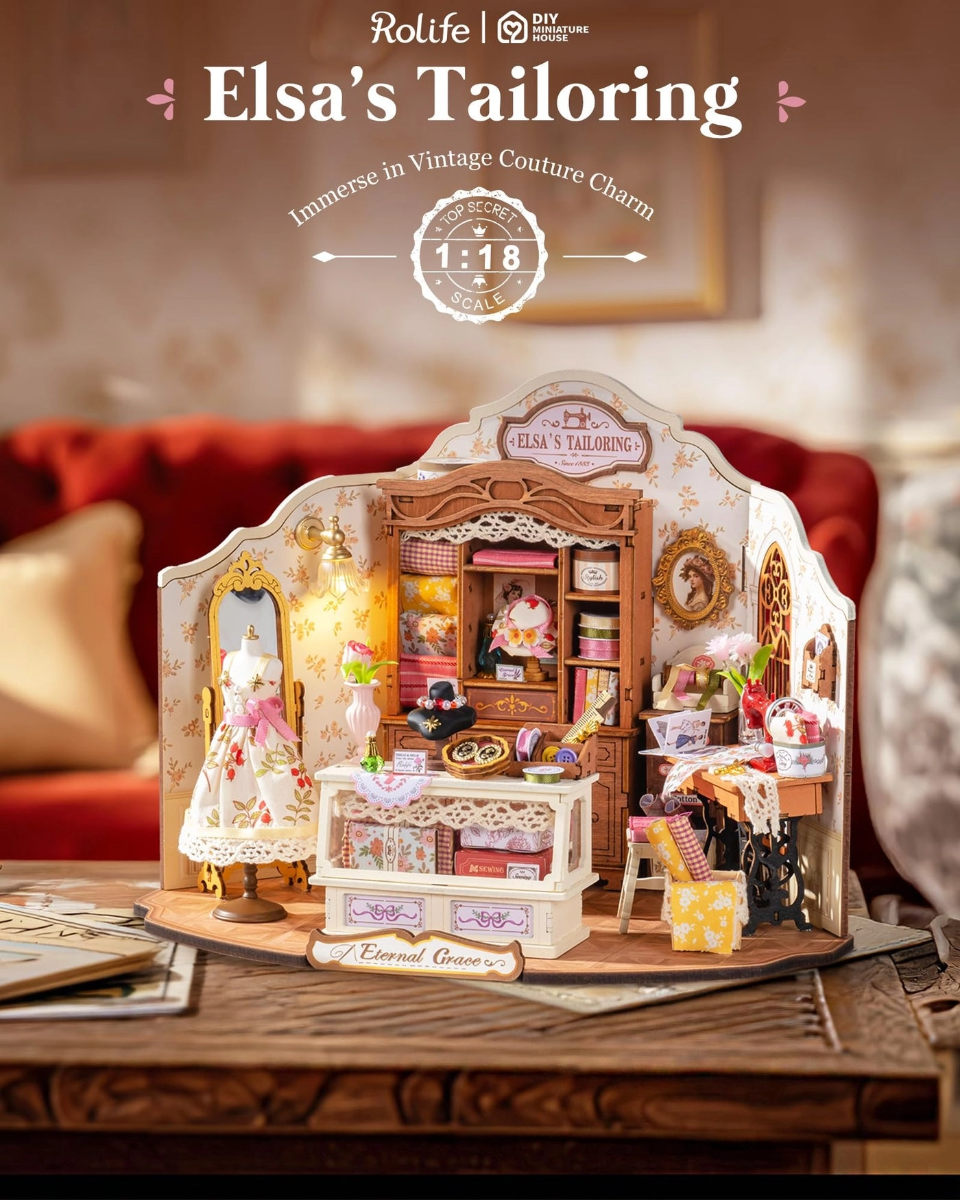 Elsa's Tailoring - DIY Miniature House Kit