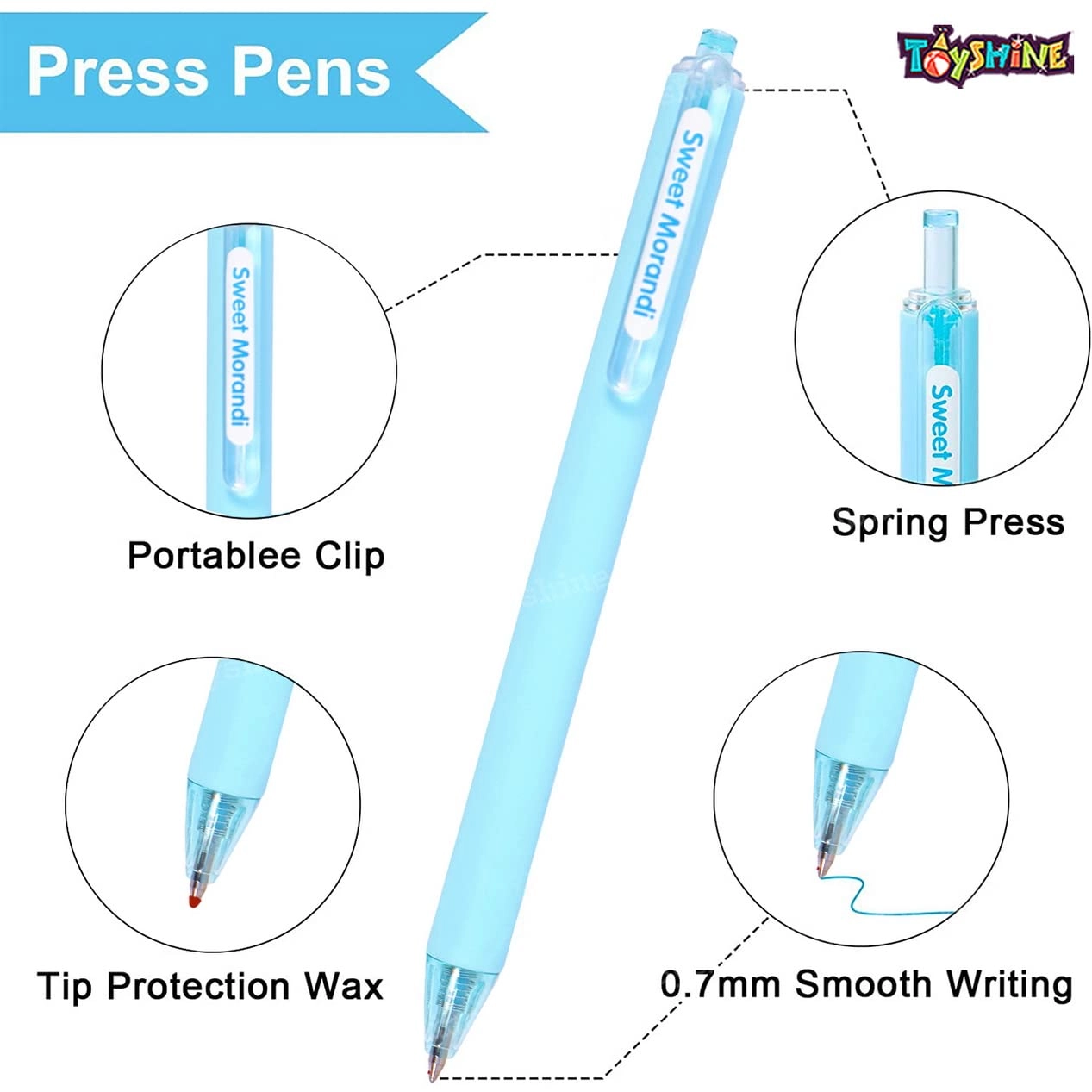 gel pen - 9 Pens 0.7 Millimeters