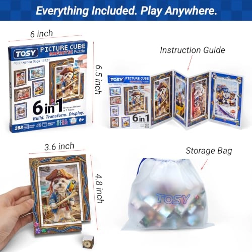 Action Dogs Puzzle (P1.PC48.ACDOG) - 48 pcs