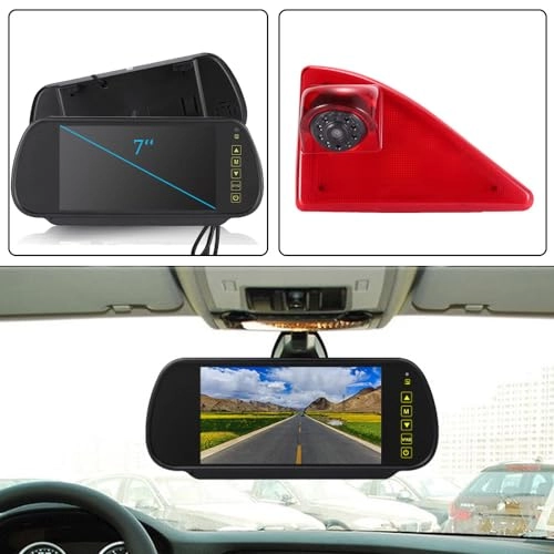 Car Rear view Camera - Night vision 628*586 pixels + Rear View Mirror - 7" LCD