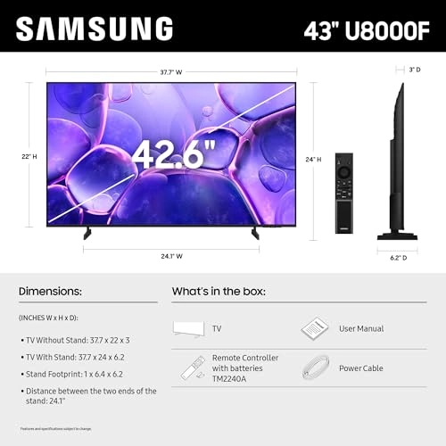 UN43U8000FFXZA - 43-Inch