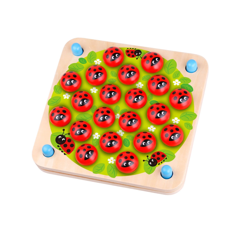 Wooden Ladybug Memory Game - 3 +