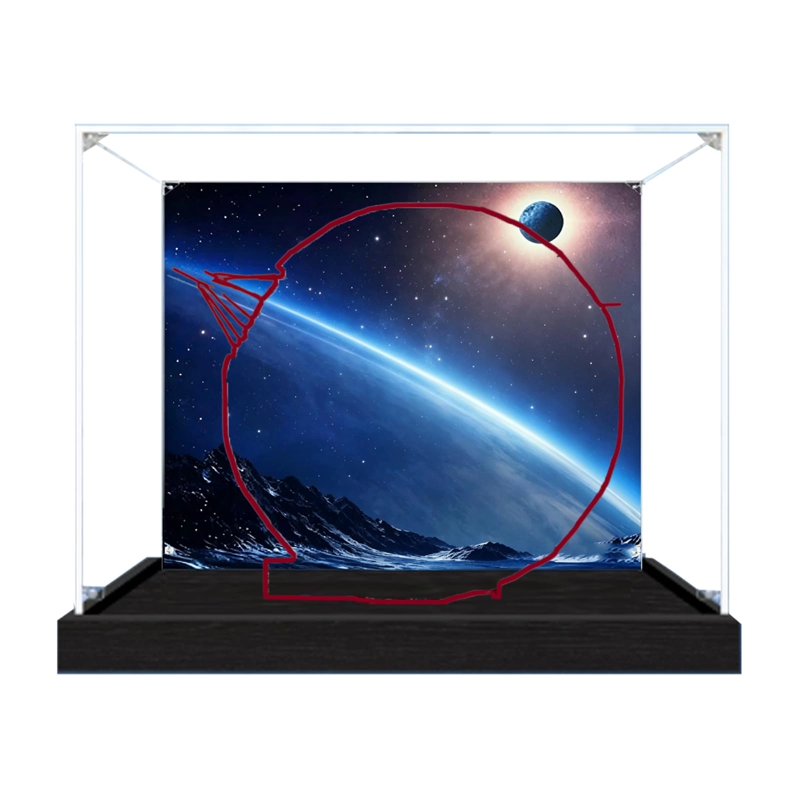 Cubeloft Acrylic Display Case for Lego 75419 Planet