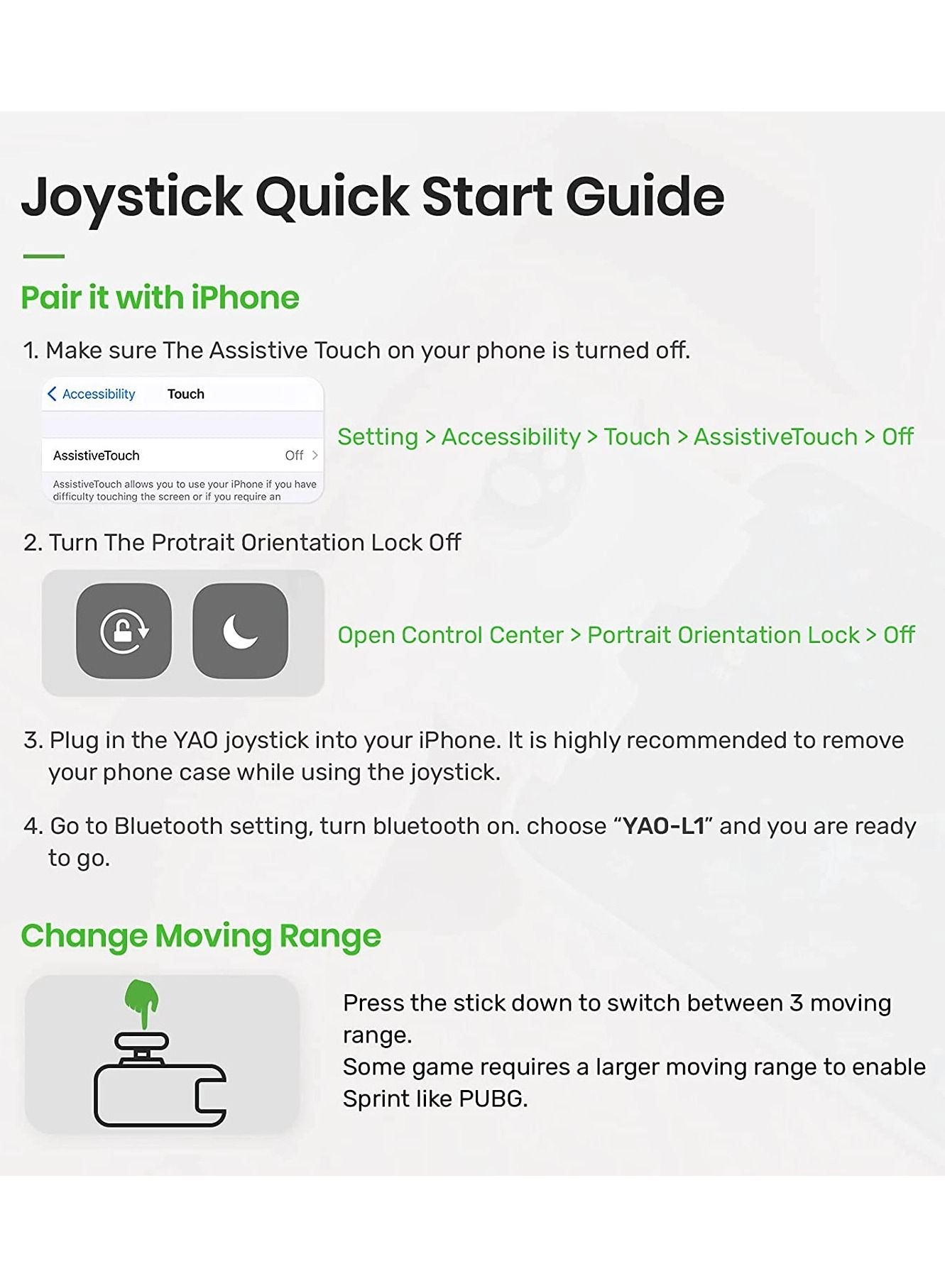 L1 PRO - Mobile Joystick iPhone iOS 13.4 or Later