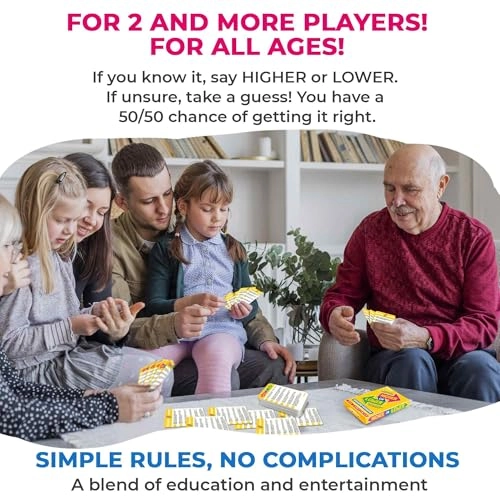 Higher or Lower Trivia Cards