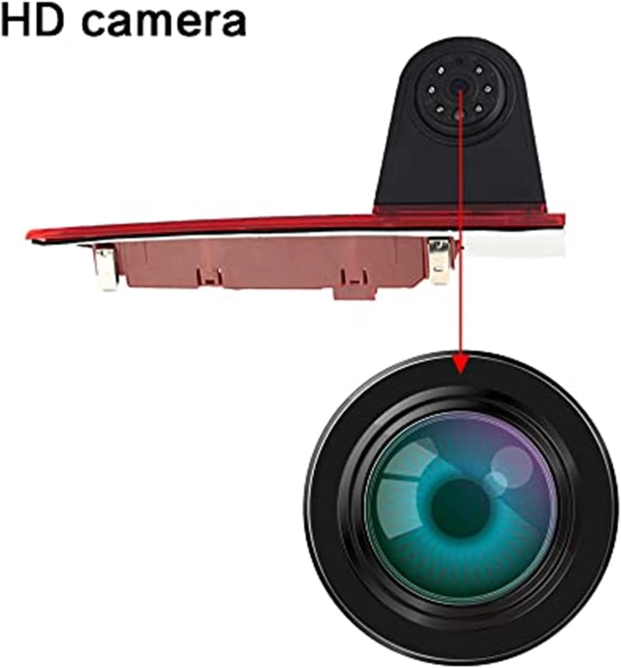 Rear View Backup Brake Light Camera - Night vision