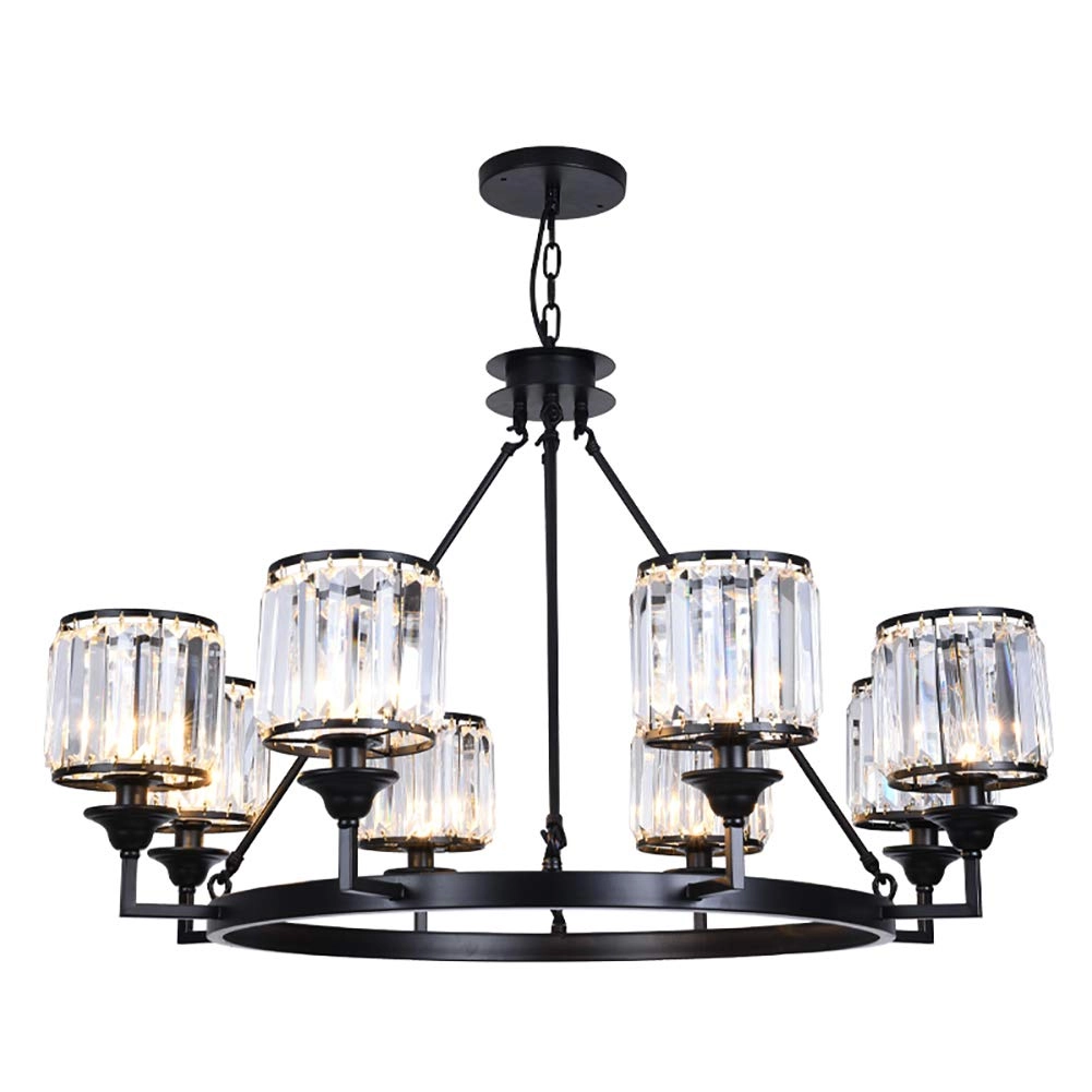 Modern Minimalist Luxury Chandelier - Black and gold 60*43cm