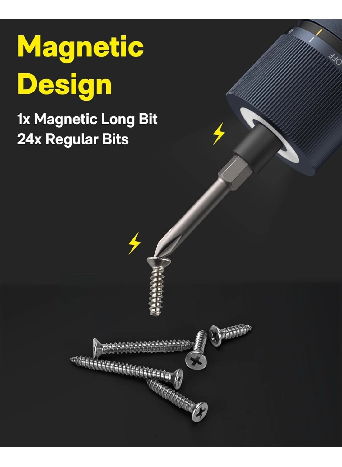 Electric Cordless Screwdriver - 1500mAh