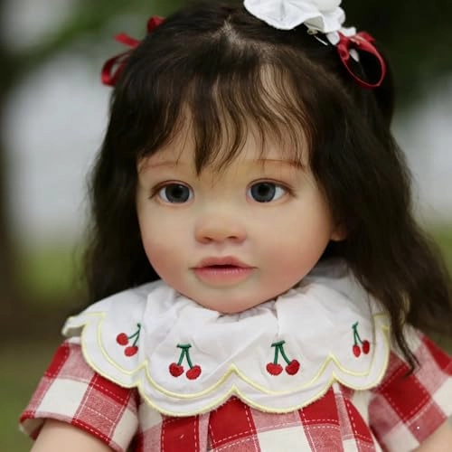 Pippa Reborn Baby Doll - 26 inch Cotton Vinyl Hand-rooted Curly Hair Ages 3+