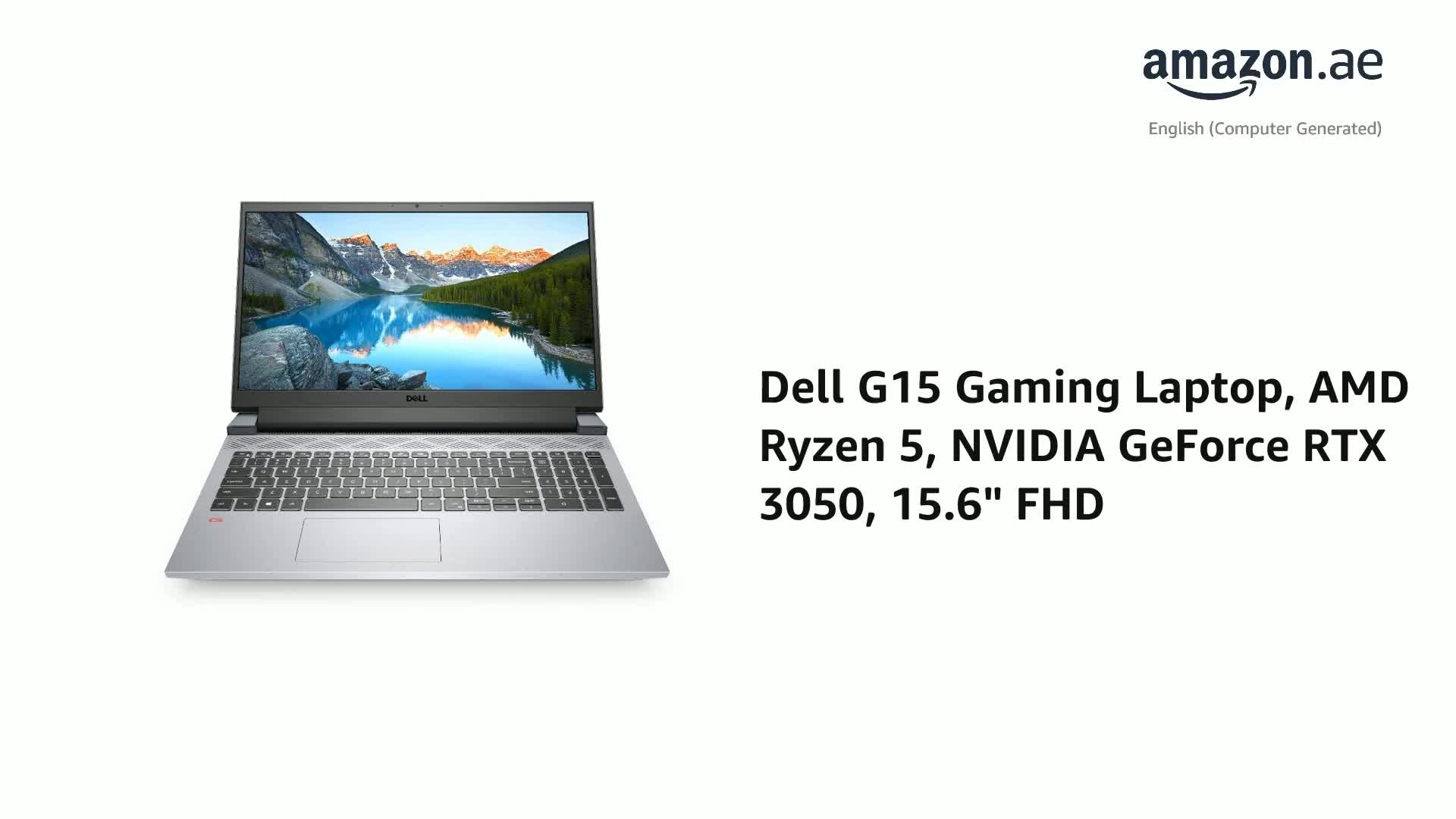 G15 5515 - 15.6'' Ryzen 5 8GB DDR4 256GB SSD