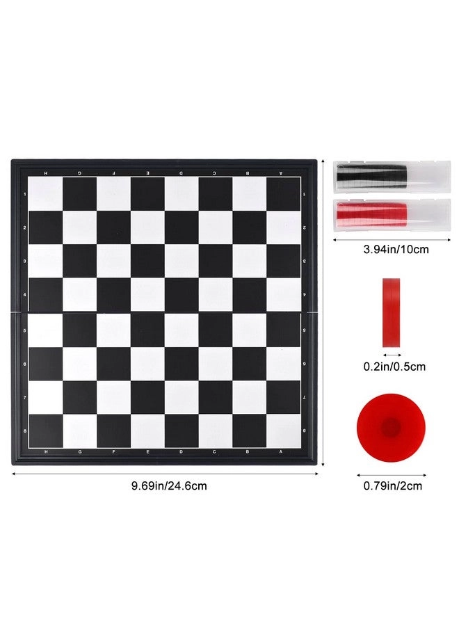 Magnetic Travel Checkers - Folding Board