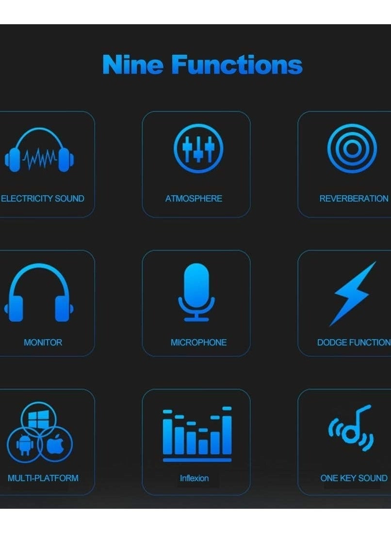 V8 - Multi-functional Live Sound Card USB Audio Interface