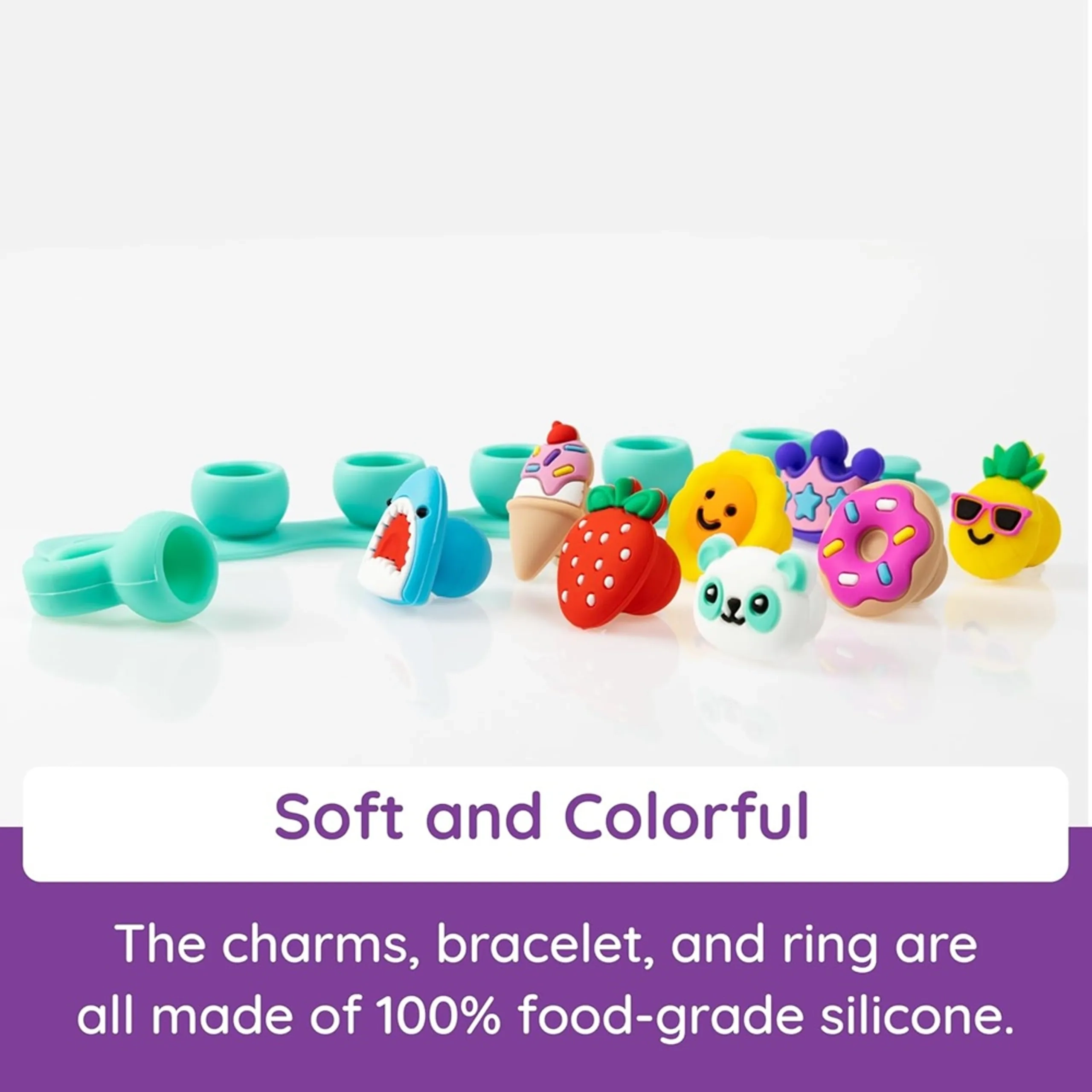 Plip Charms Silicone Jewellery Set