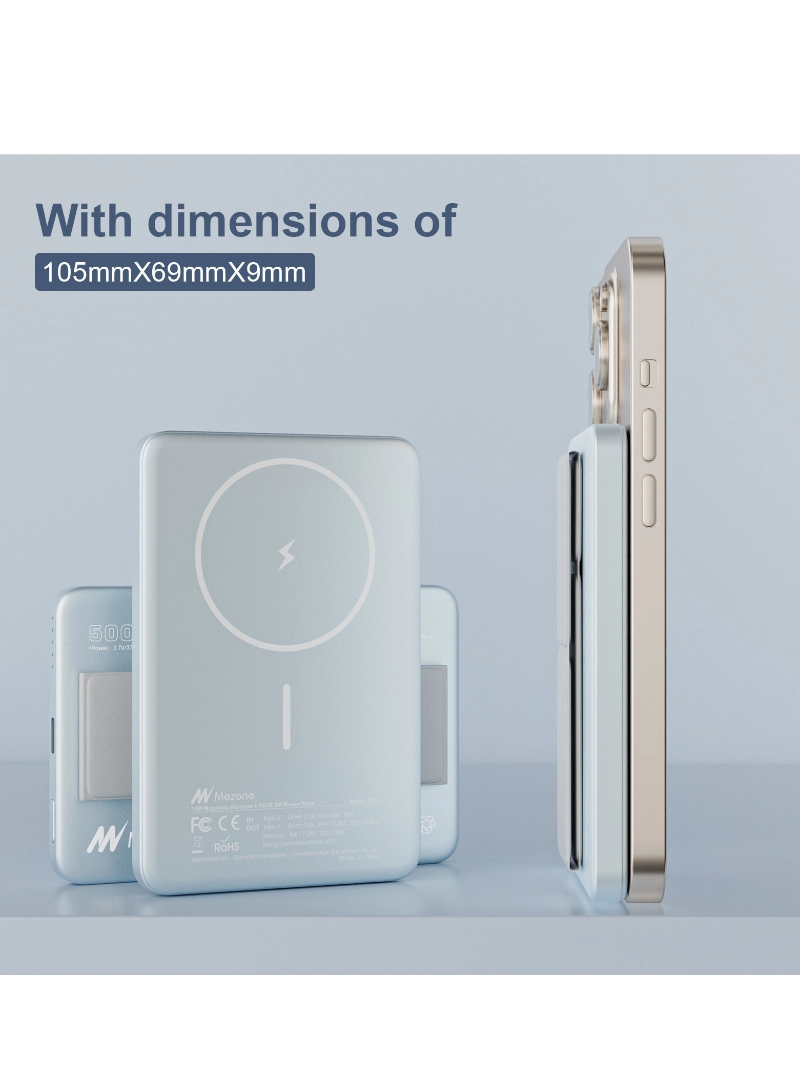 MZPB5KLBL - 5000mAh 22.5W Fast Charging