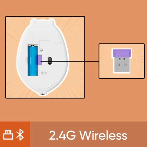 Cat Theme Wireless Gaming Mouse - Bluetooth