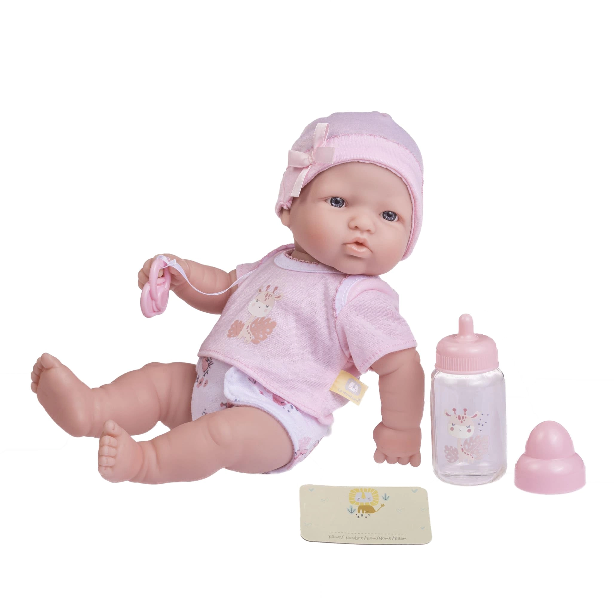 La Newborn Baby Doll Gift Set - 12" Pink Ages 2+