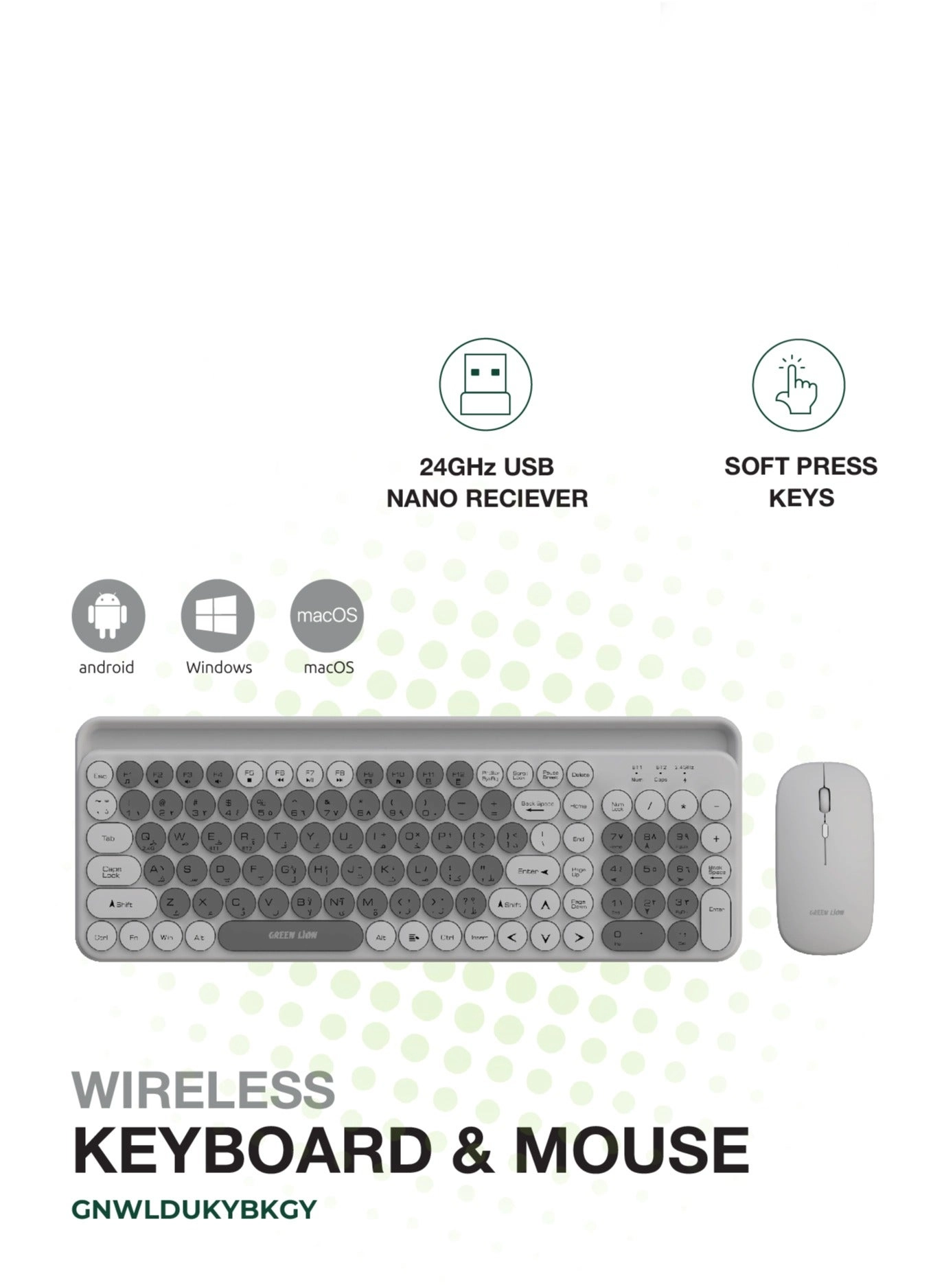 Wireless Duo - Wireless Nano USB Receiver 1200 dots per inch