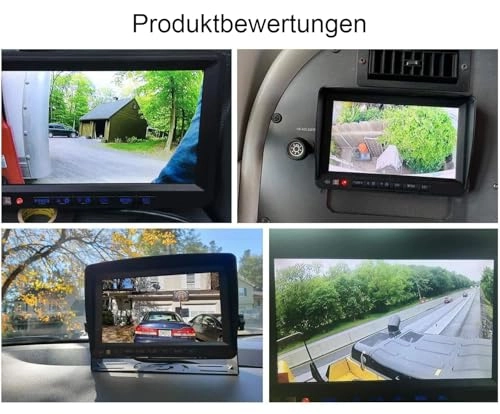 Dual Split Screen Monitor + Rear View Camera - Wired 1080P