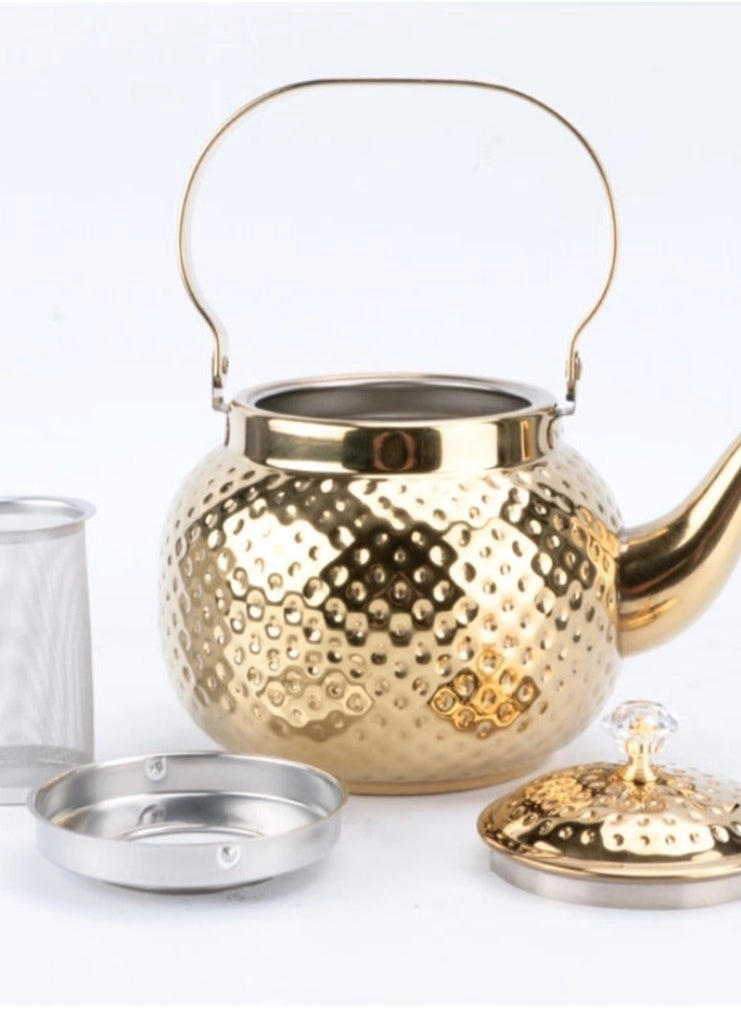 Teapot with Removable Infuser - Stainless Steel 1.6 L