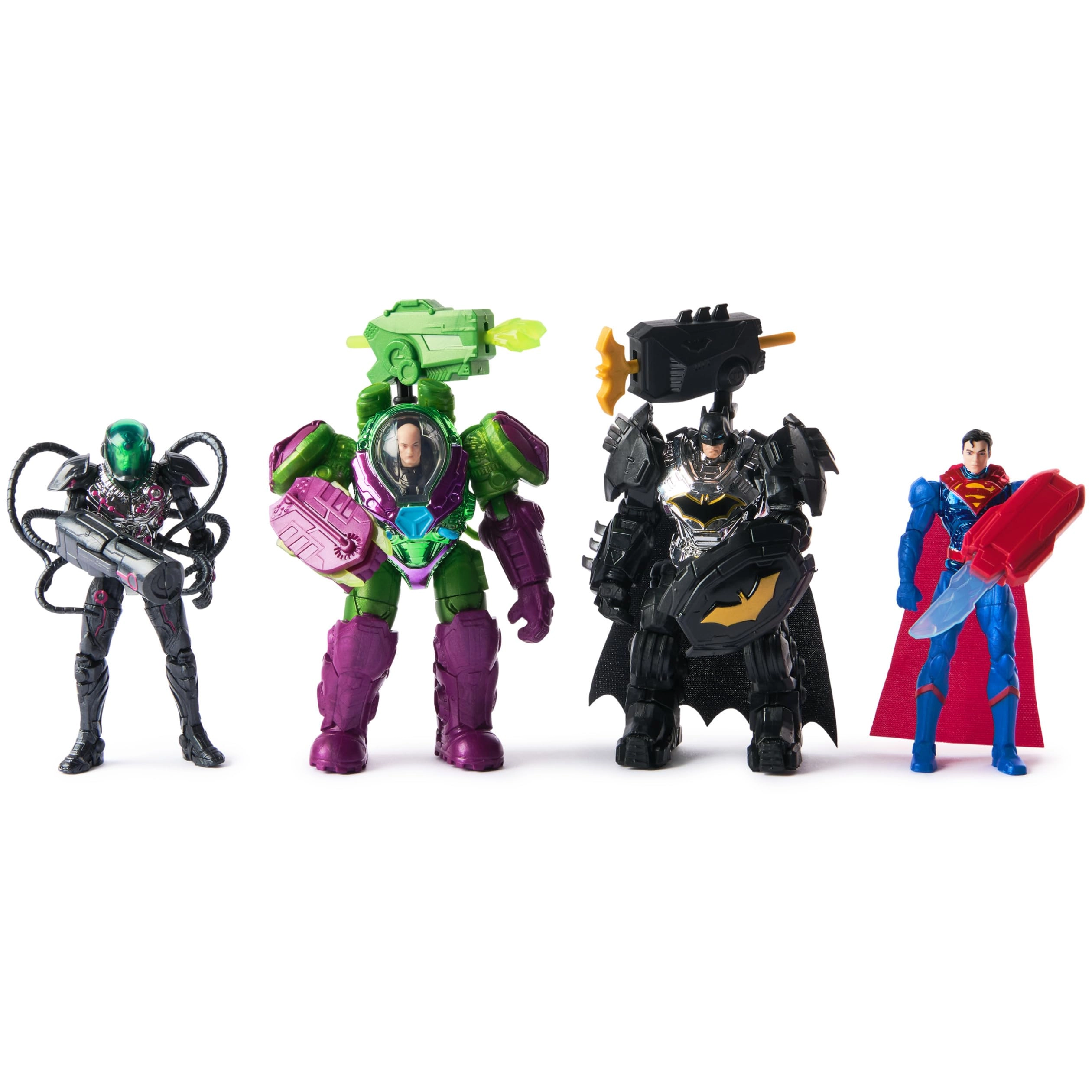 Spin Master Brainiac + Lex Luthor + Batman + Superman - Metal Force