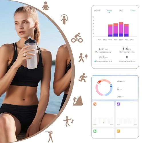 Smart Ring - Size 10 Black IP68 Waterproof