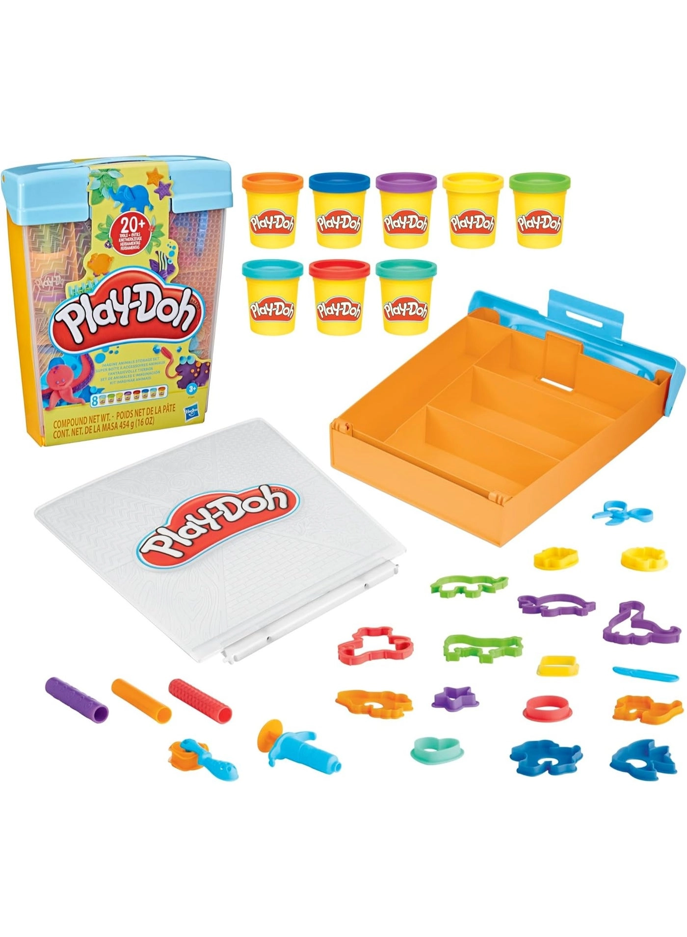Play-Doh Imagine Animals Storage Set - 3+ years 22 tools