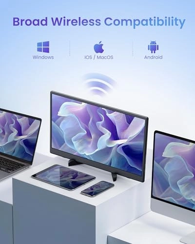 Portable Wireless Monitor - FHD 1080p 15.6 Inches