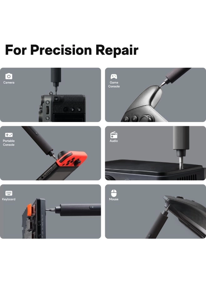 Electric Precision Screwdriver Kit - 25 Precision Bits Rechargeable