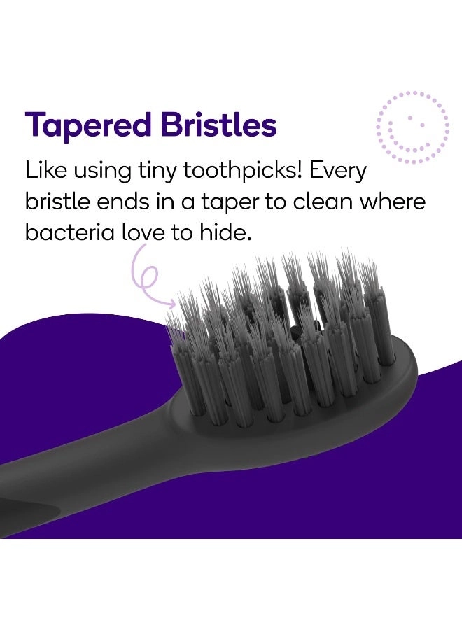 Replacement Heads - 3-Pack Black Ultra Soft Bristles