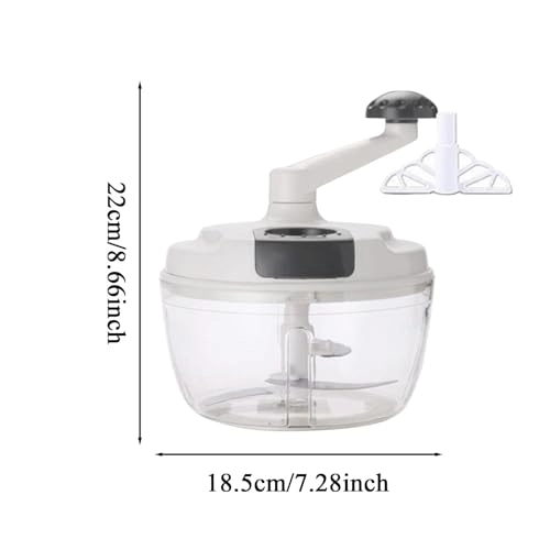 Manual Food Chopper - Gray ABS