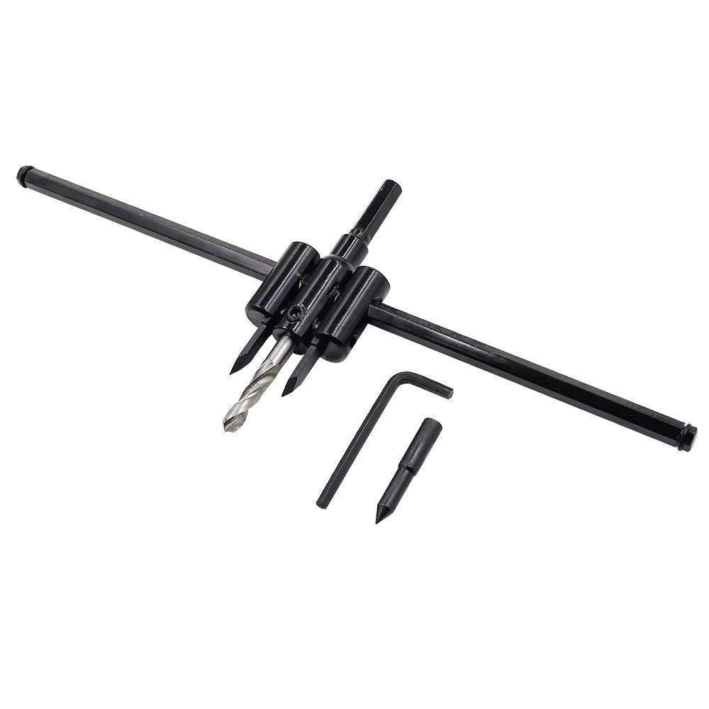 Adjustable Hole Saw - 1-3/16" - 12"(30 - 300mm) plywood laminate composite materials rubber plastic