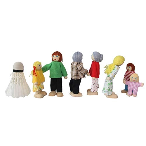 Wooden Doll House People - 36 months 7 piece