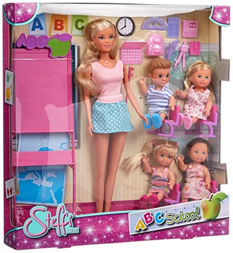 STEFFI LOVE Doll playset - School Teacher 4 small students Ages 3+