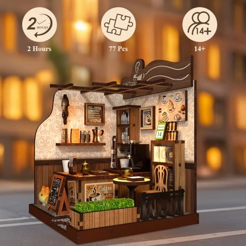 DIY Miniature Dollhouse Kit - Countryside Cafe