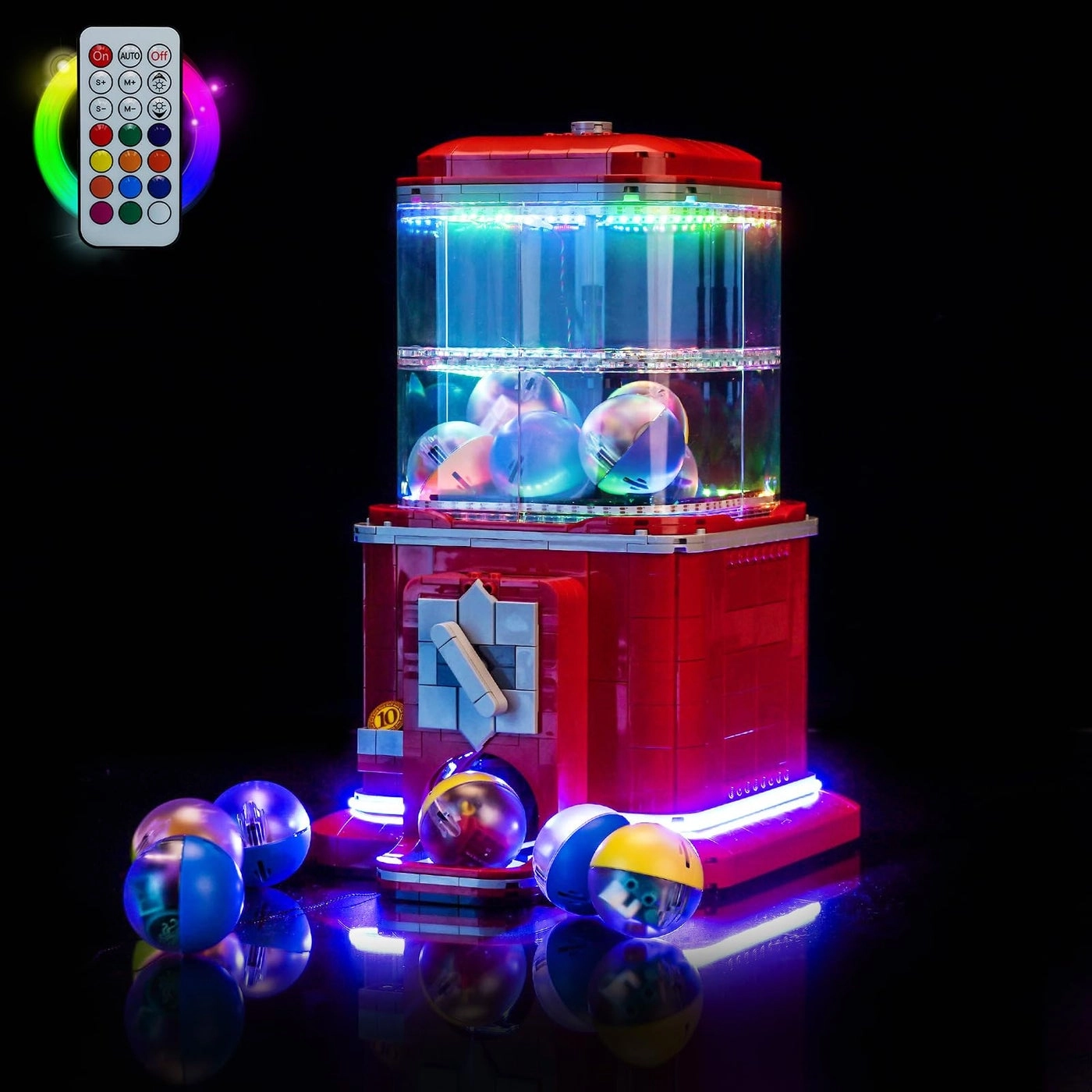 Light Kit Compatible with LEGO 21358 Minifigure Vending Machine - Copper Line