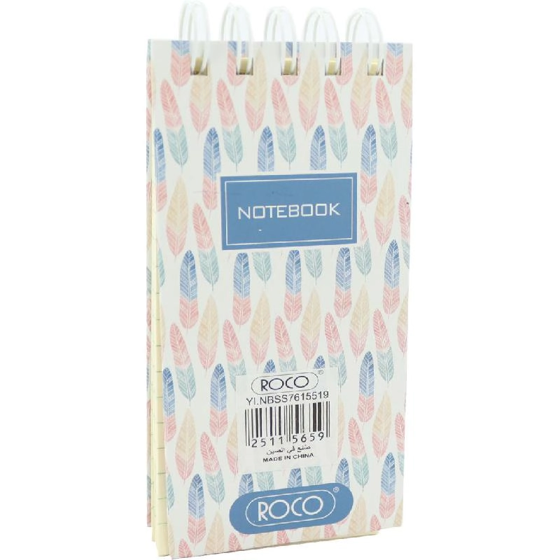 Memo Notebook A7 Spiral - Lined 60 Sheets