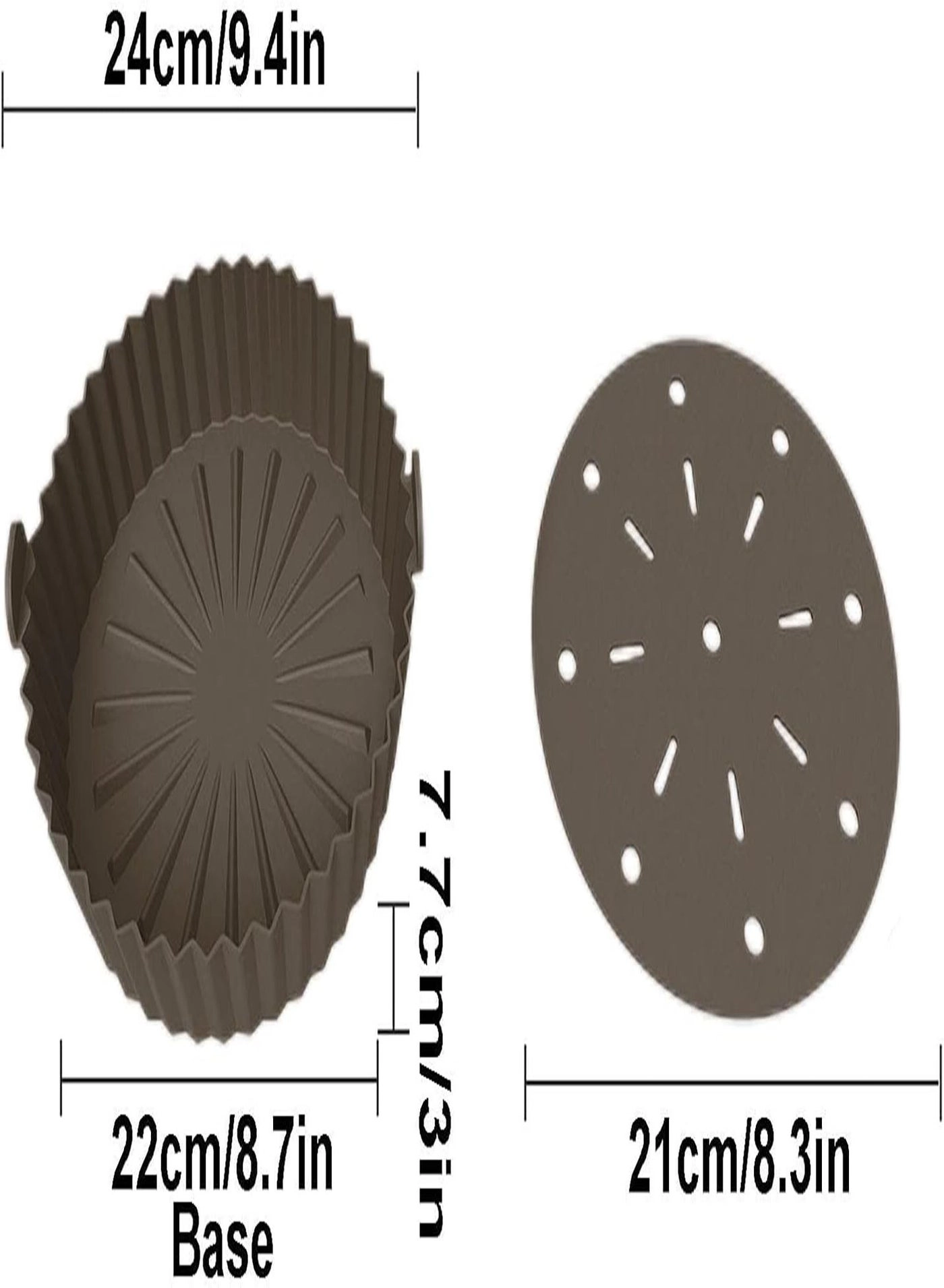 Air Fryer Basket - Silicone 2 piece(s)