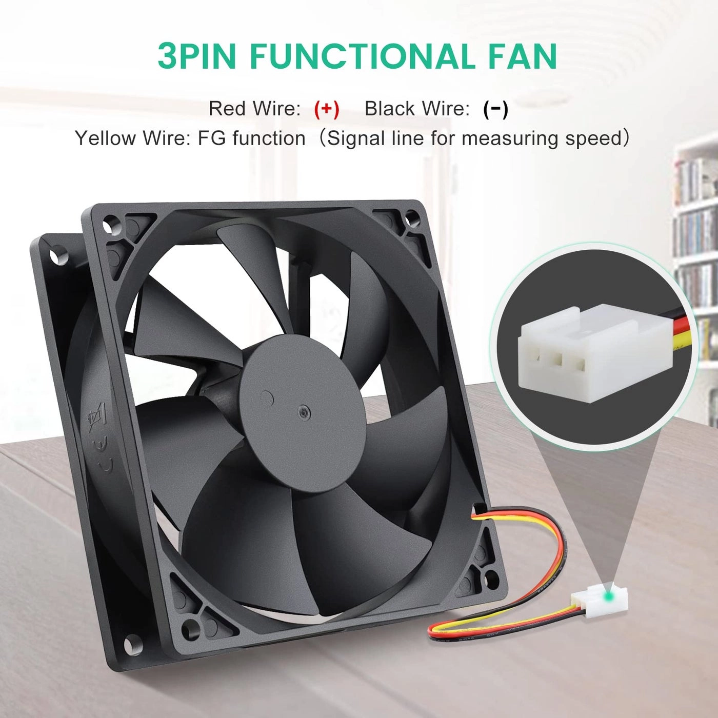 Brushless Exhaust Fan - 2 PCS 92mm