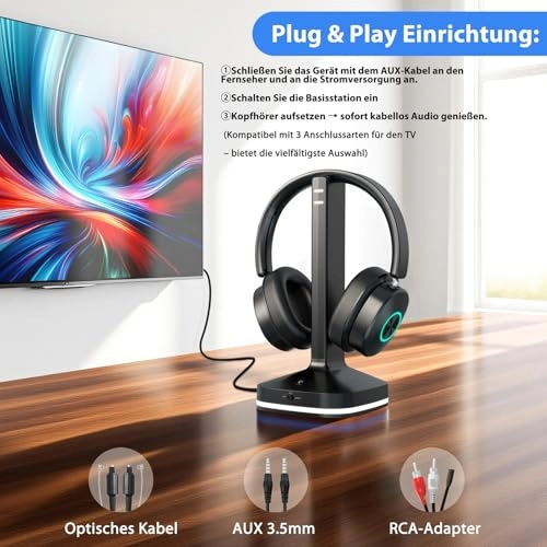 DE-AJ-TV966CD Wireless Headphone