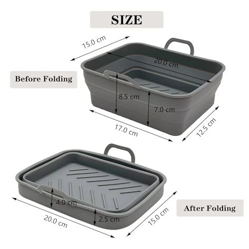 Silicone Foldable Airfryer Liner - Silicone 2 piece(s)