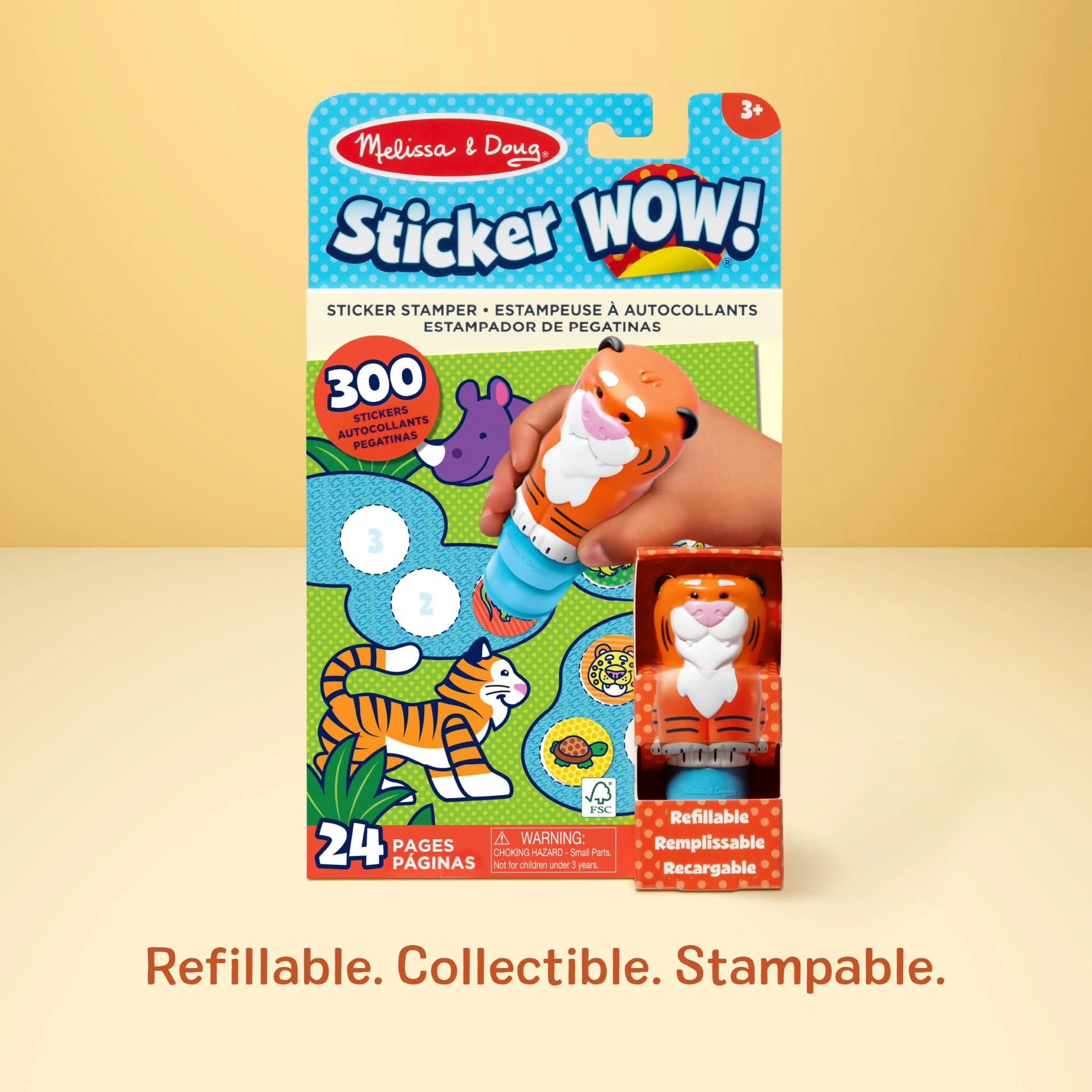 Sticker Wow! Stamper - Tiger + Mini Activity Pad - 24 pages