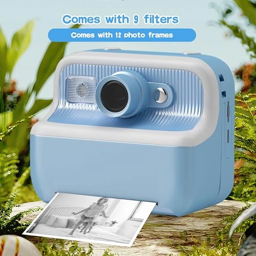 Instant Print Camera - 1080 HD Dual-Lens 1500mAh