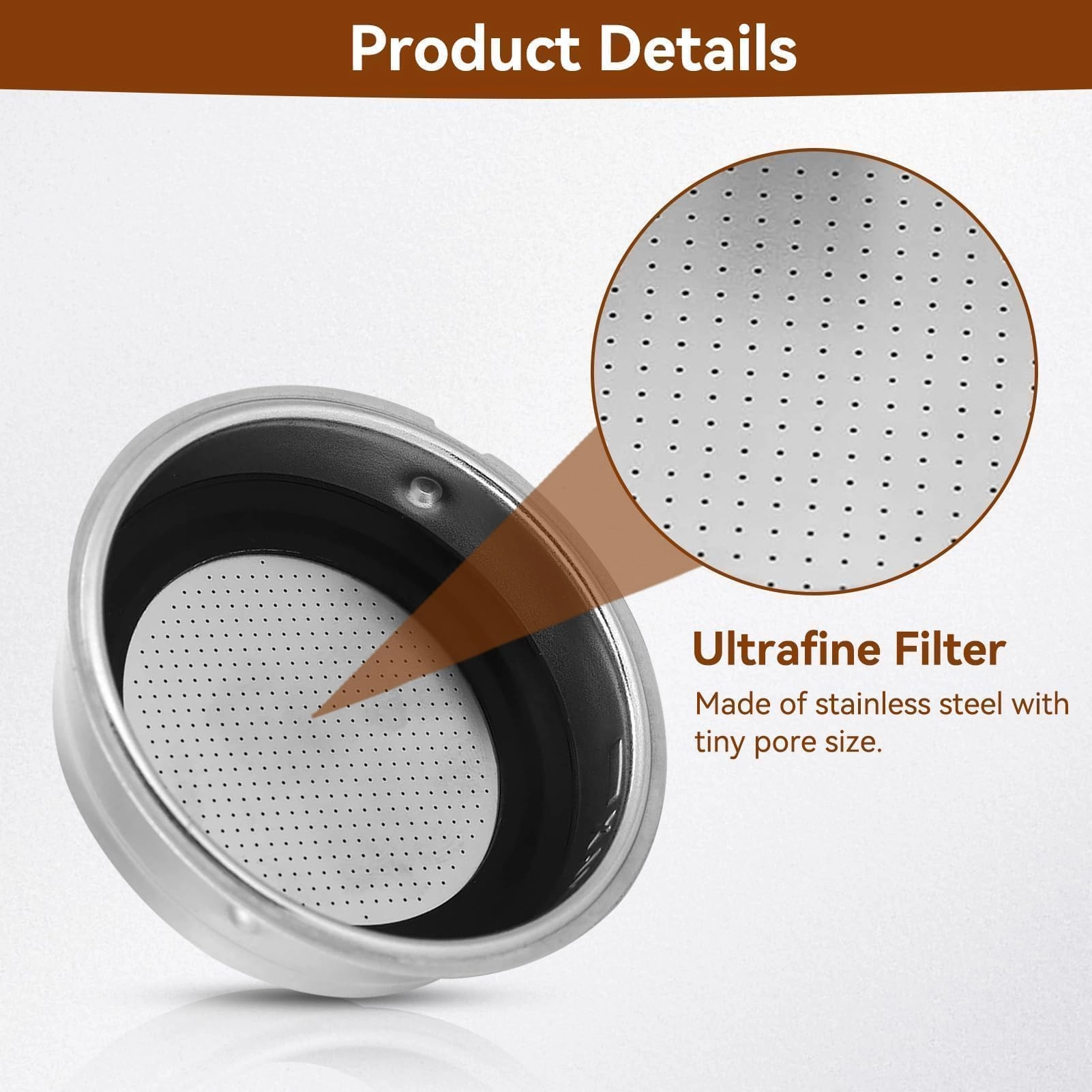 Coffee Filter - 51mm Double Layer Pressurized
