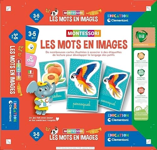 Words in Montessori Images - 3 years and up 20 pieces