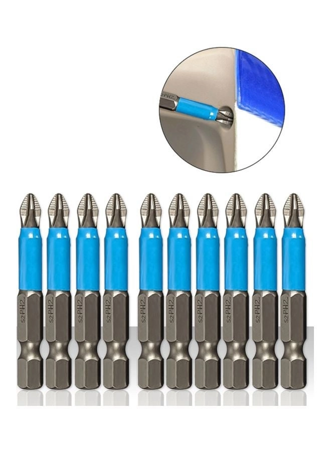 Phillips Cross Head Screwdriver Bit - 10-Piece