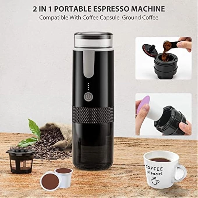 Portable Electric Coffee Maker - 120mL